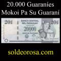 Billetes 2007 1- 20.000 Guaran�es